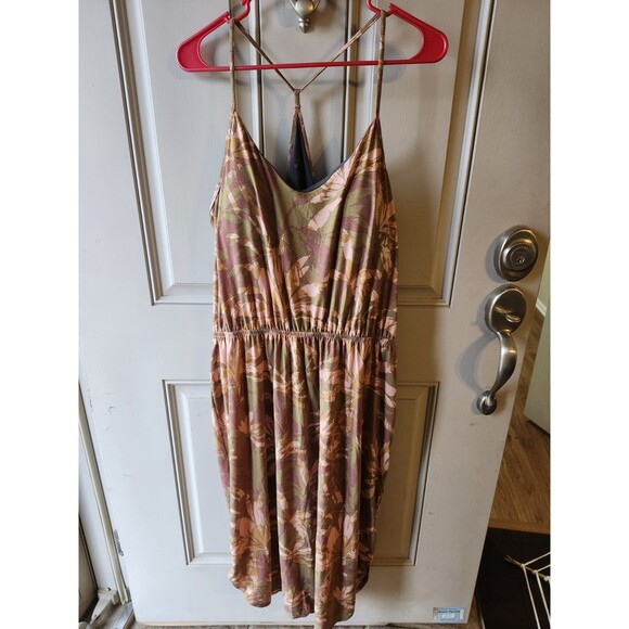 Prana Ayla Dress, Brown Floral– NWT Size XL - Picture 1 of 5